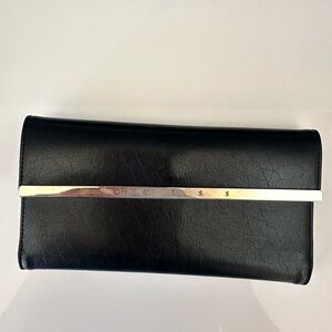 Vintage Guess Black Trifold Wallet Billfold